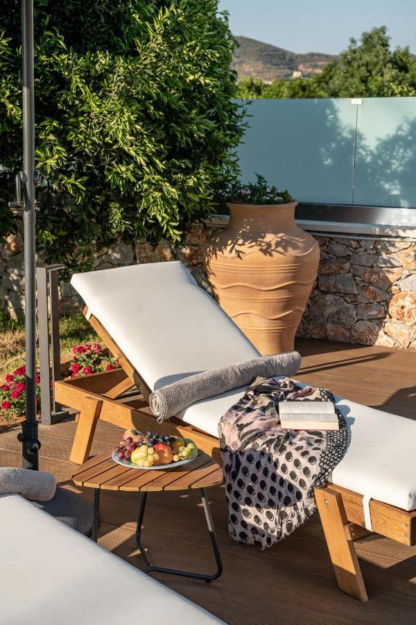 Villa Enny, 3 Bd With Private Heated Pool Agia  Eksteriør billede