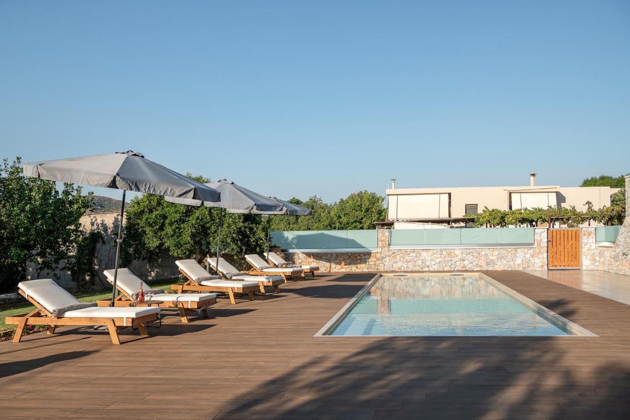 Villa Enny, 3 Bd With Private Heated Pool Agia  Eksteriør billede