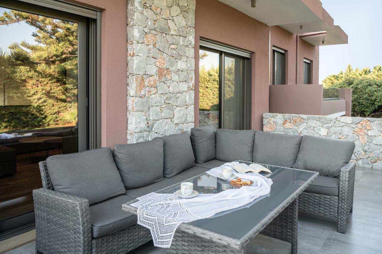 Villa Enny, 3 Bd With Private Heated Pool Agia  Eksteriør billede