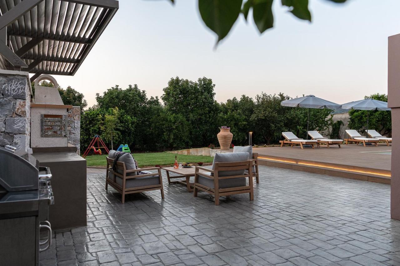 Villa Enny, 3 Bd With Private Heated Pool Agia  Eksteriør billede